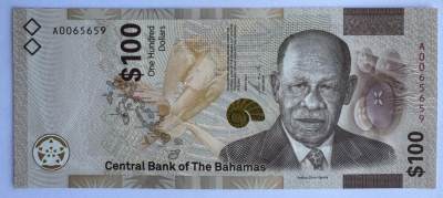 2024第24场（总第176期）：三层复合钞专场 - 巴哈马2021版100元Durasafe三层复合基材UNC（首发A冠、全程无347）