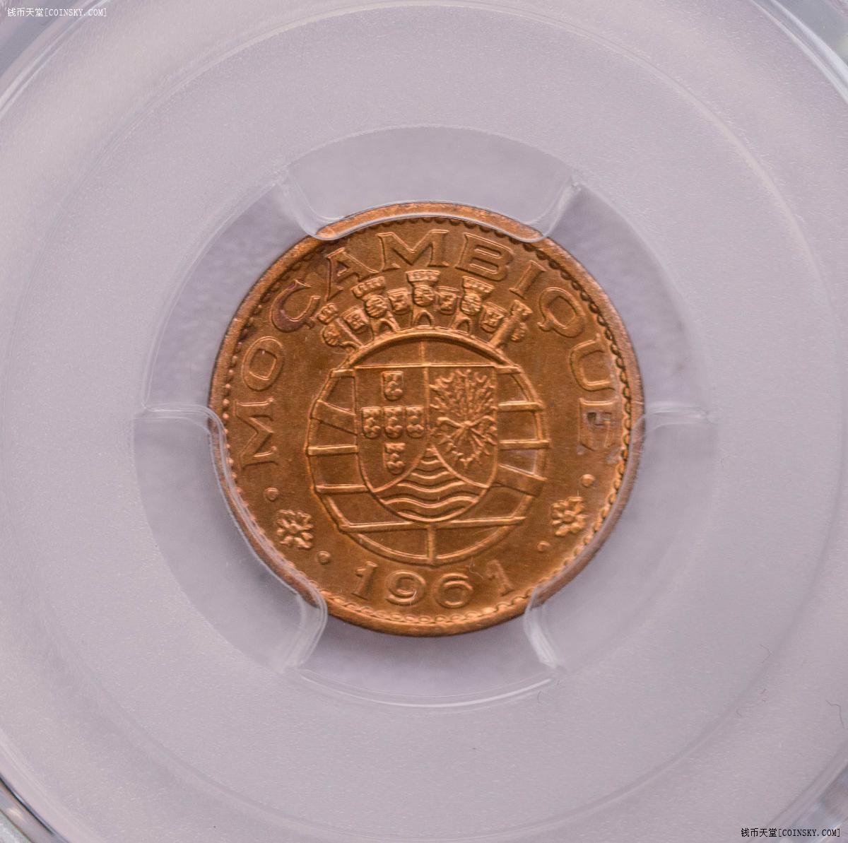 PCGS-SP64RB/63RB/65 1957-1966葡属莫桑比克prova六枚套