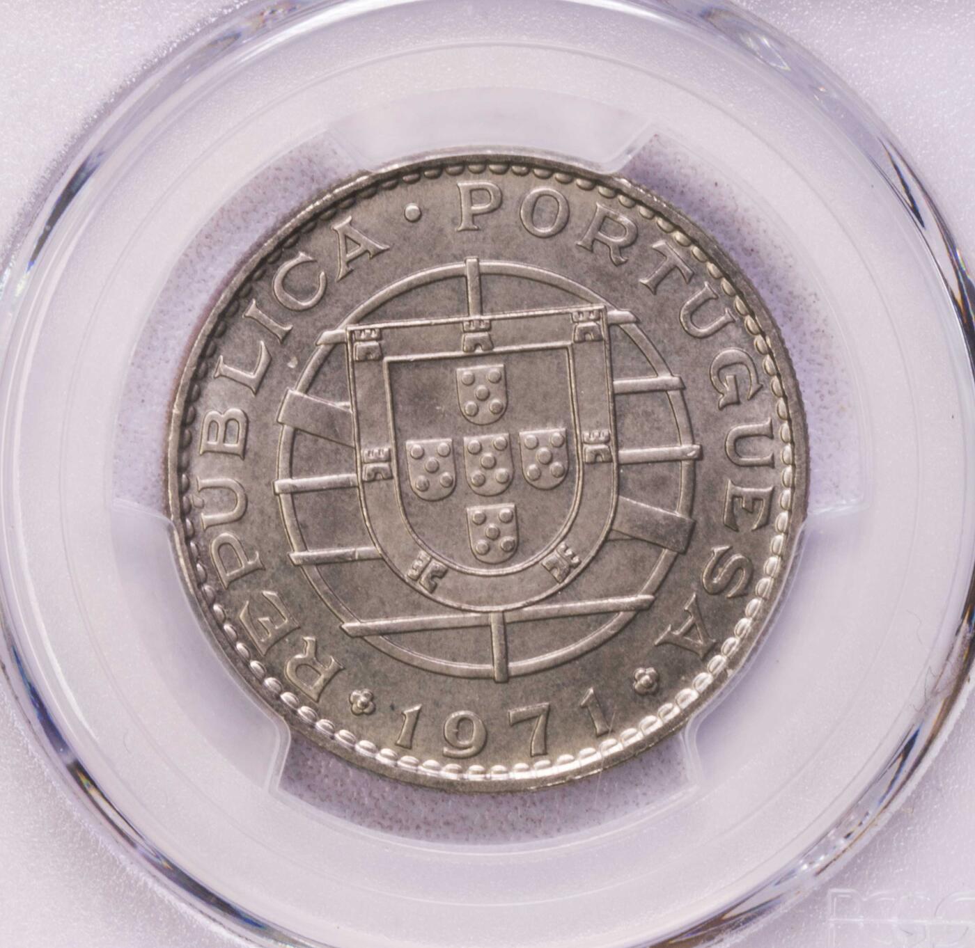 PCGS-SP64/SP65 1971葡属圣多美3枚套样币 prova样币