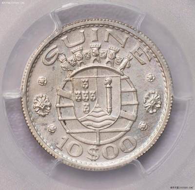 PCGS-SP65/66 1952葡属几内亚银币PROVA一对冠军分 - PCGS-SP65/66 1952葡属几内亚银币PROVA一对冠军分