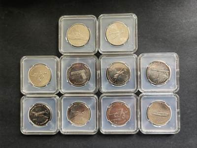 硬币专场240530第一场 - 俄罗斯2020年25卢布二战胜利75周年纪念币，10枚。品相如图。