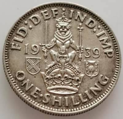 外国散币20240515场次（中拍皆有赠品），每周两拍，可寄存 - 英国1939年先令银币