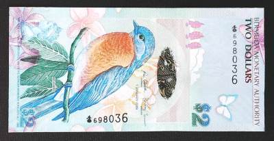 世界靓号纸钞第四十七期-全网唯一大猩猩68 - 2009年百慕大2元 稀少洋葱冠 全程无47 全新UNC 2009年IBNS世界最佳纸币