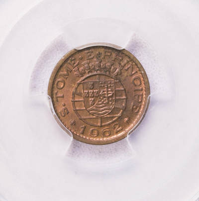 PCGS-SP64RB/SP64RD/SP64/UNCD 1962葡属圣多美5枚套样币 prova样币 - PCGS-SP64RB/SP64RD/SP64/UNCD 1962葡属圣多美5枚套样币 prova样币