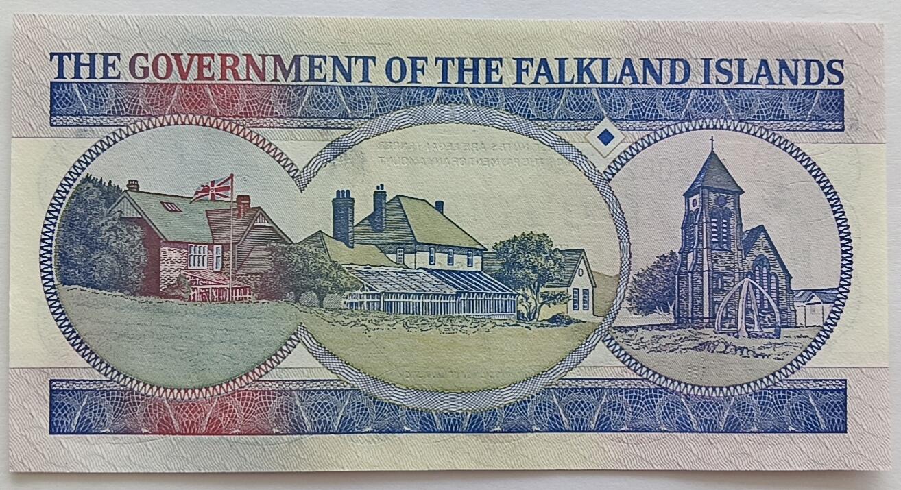 精品钱币第28场 全新UNC福克兰群岛50镑无4/7双尾