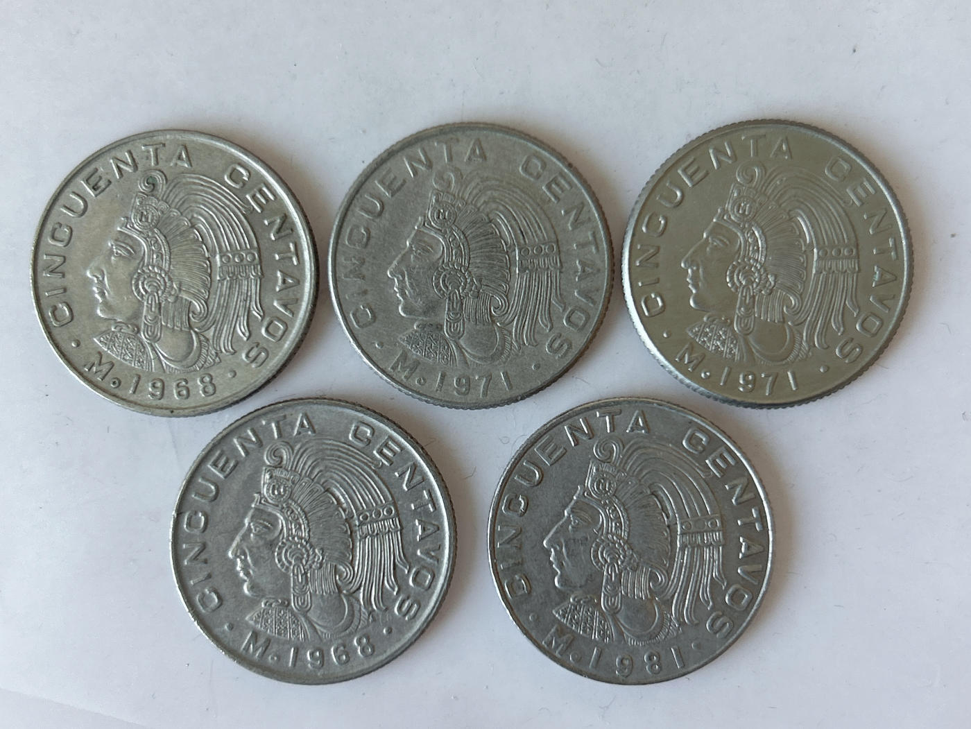 第一海外回流一元起拍收藏 散币专场 第88期 墨西哥50分 印第安人