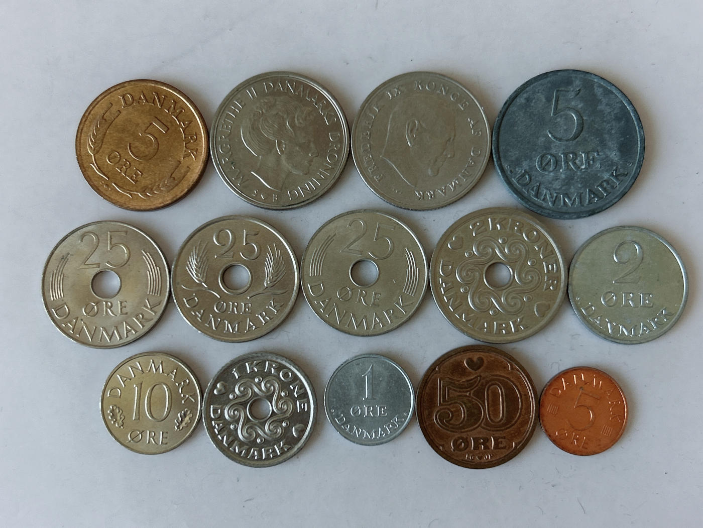 第一海外回流一元起拍收藏 散币专场 第88期 丹麦硬币 14枚