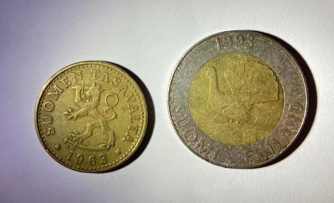 海外回流币1元起拍专场 芬兰20芬尼和10马克各一枚