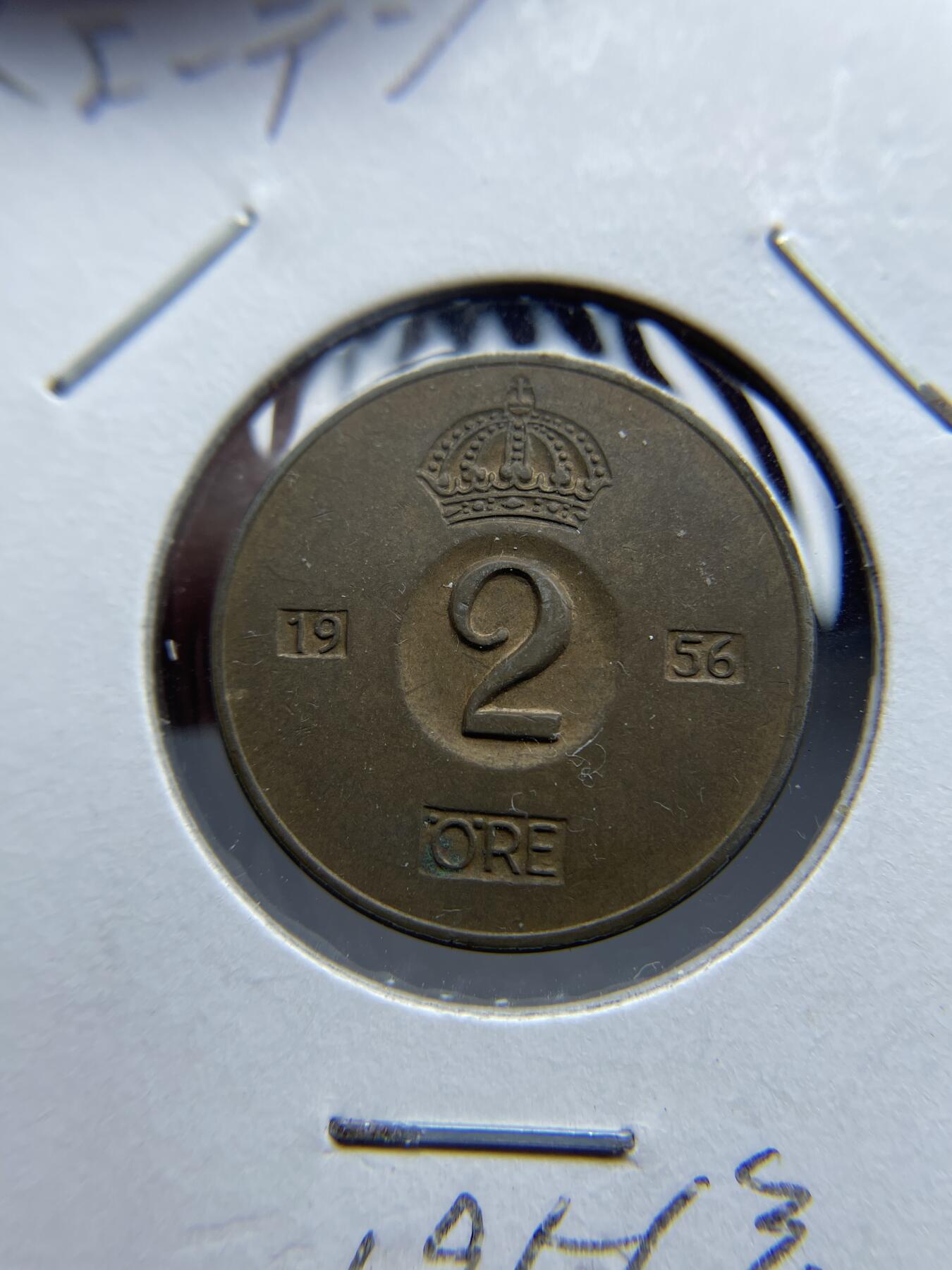 2024年集古藏今外币拍卖第七期-第1场—（总第61拍） 1956年瑞典2欧尔