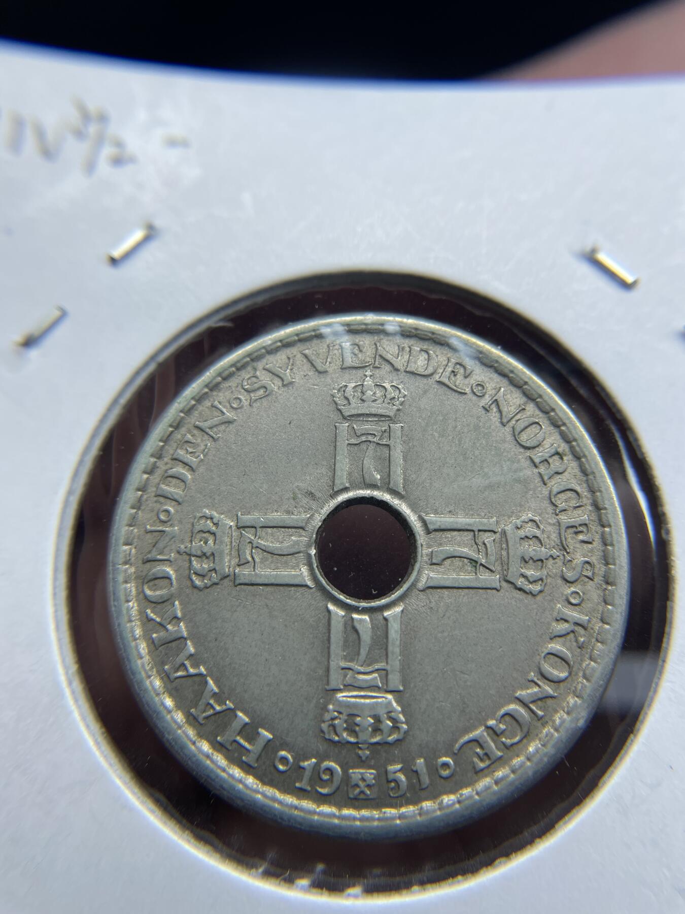 2024年集古藏今外币拍卖第七期-第1场—（总第61拍） 1957年挪威1克朗