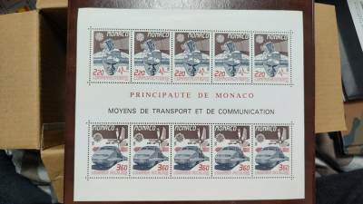 一月邮币社第二十七期拍卖国际邮票专场 - 摩纳哥汽车等雕版套票小全张