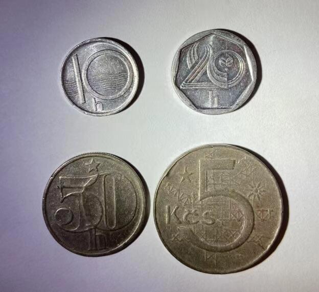 海外回流币1元起拍专场 捷克硬币4枚