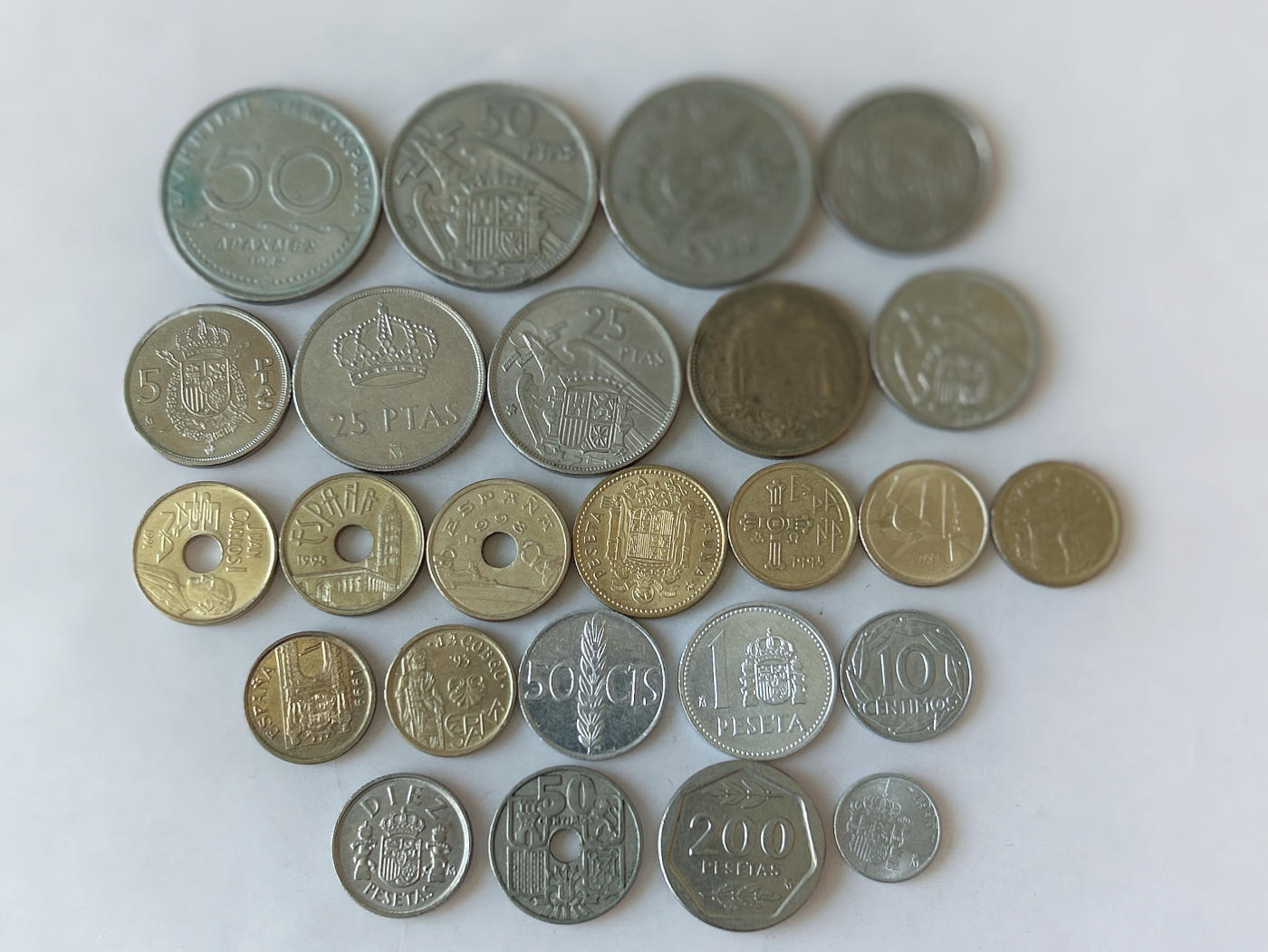 第一海外回流一元起拍收藏 散币专场 第88期 西班牙硬币 25枚 无重复