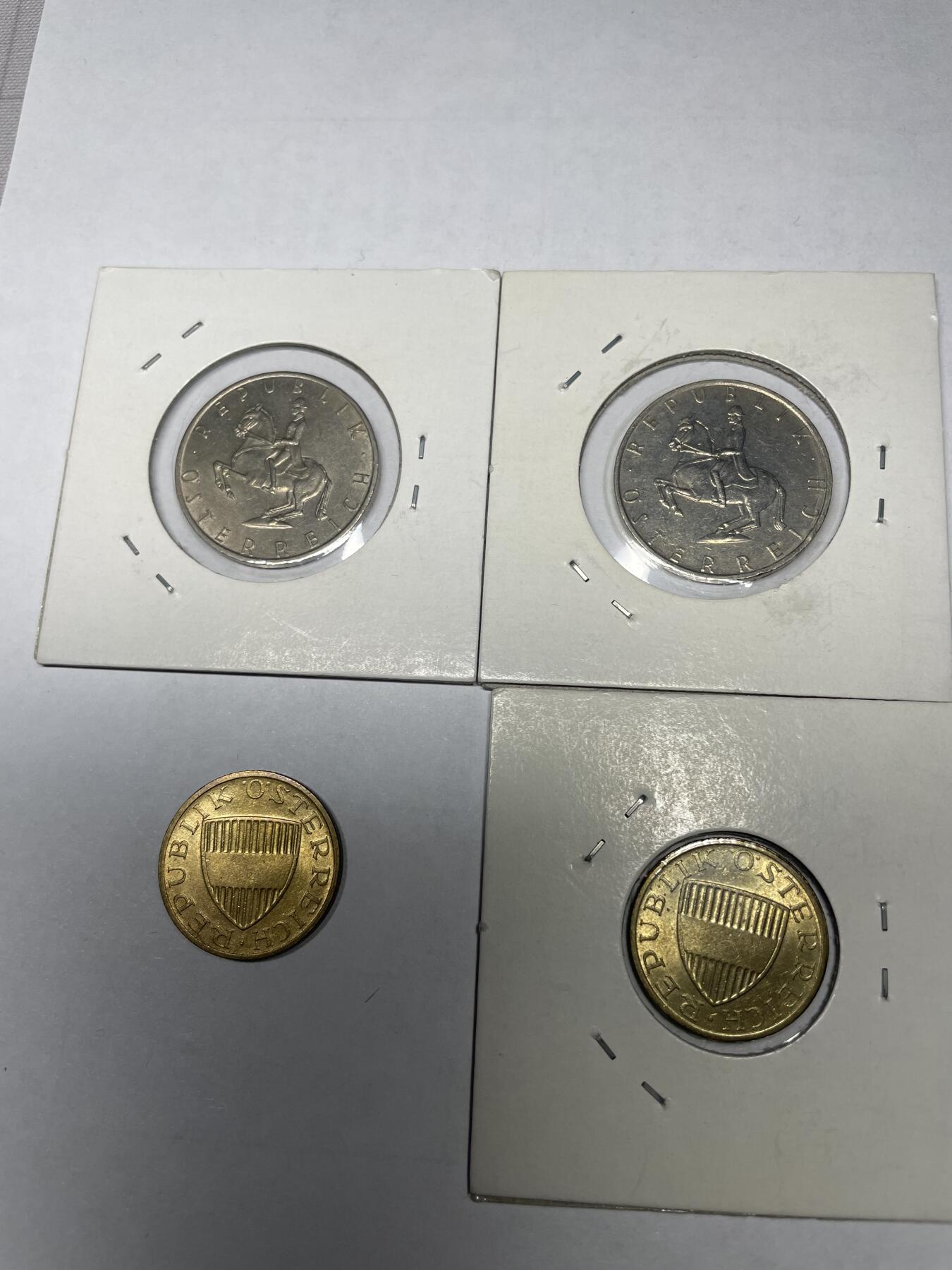 2024年集古藏今外币拍卖第七期-第1场—（总第61拍） 奥地利各面值四枚