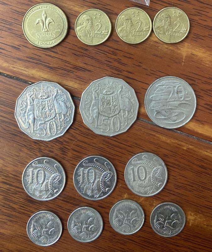 海外回流币1元起拍专场 澳大利亚硬币14枚，共计面值8.7澳元