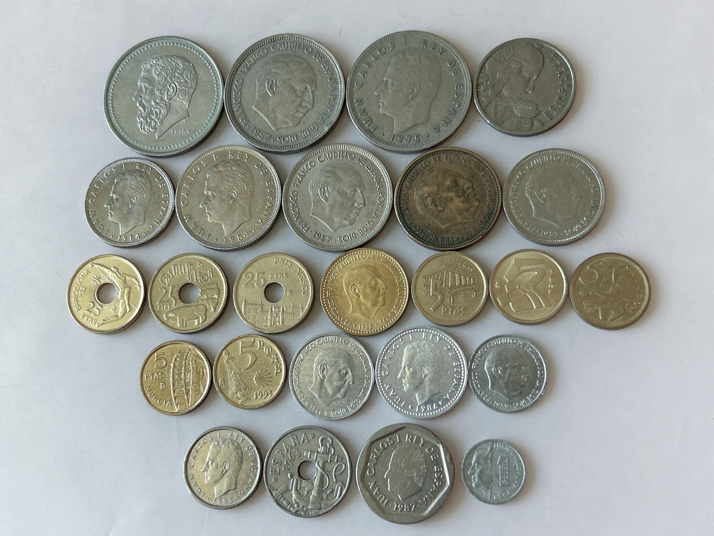 第一海外回流一元起拍收藏 散币专场 第88期 西班牙硬币 25枚 无重复