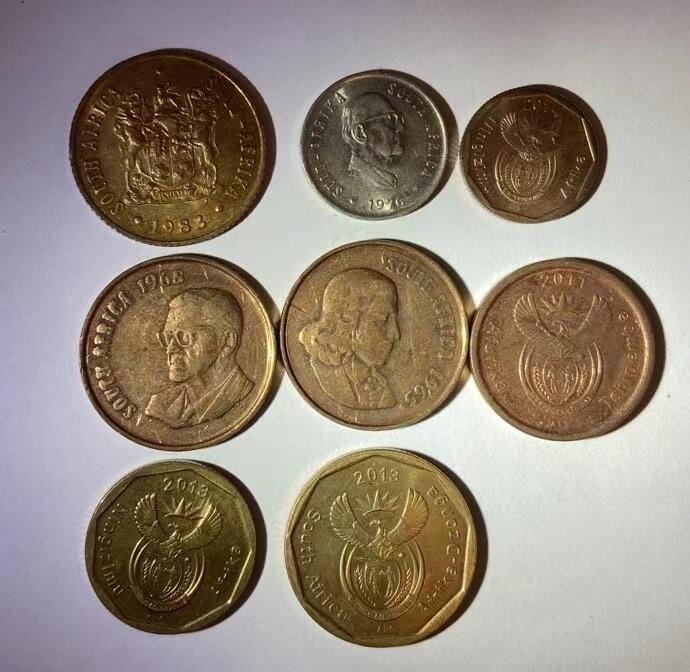 海外回流币1元起拍专场 南非各时期各面值硬币共8枚