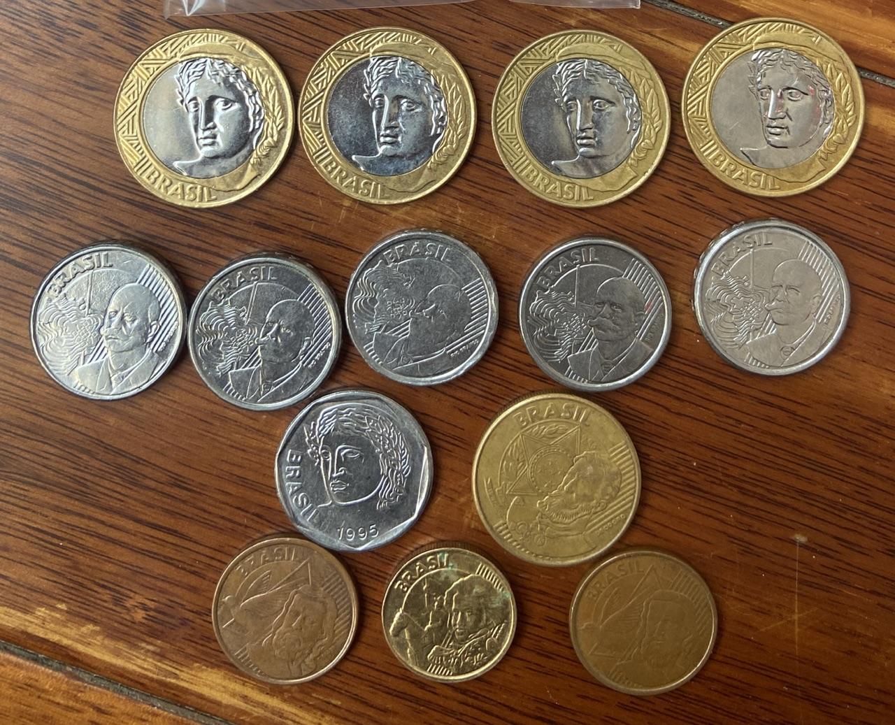 海外回流币1元起拍专场 巴西硬币14枚，共计面值7.2雷亚尔
