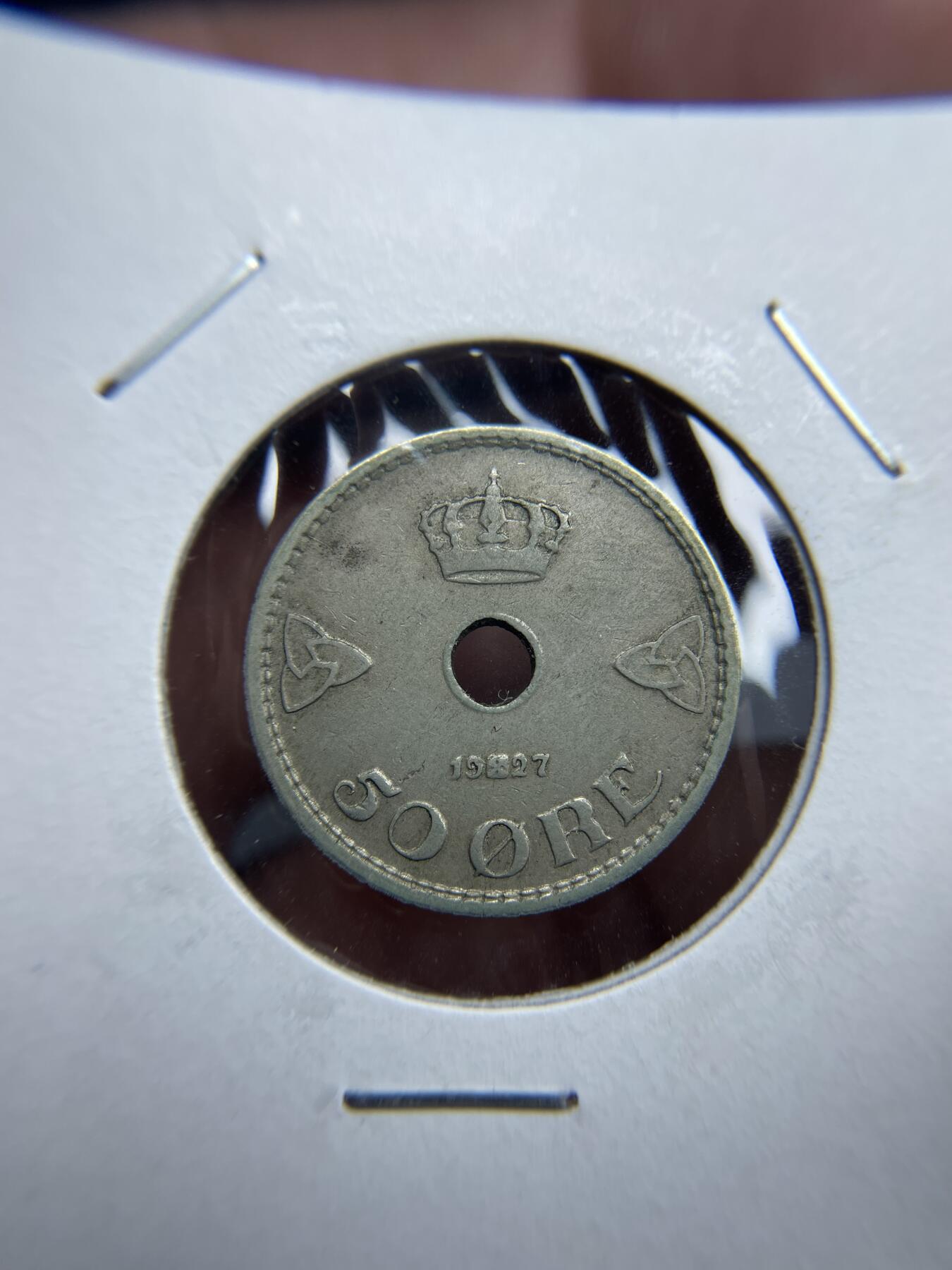 2024年集古藏今外币拍卖第七期-第1场—（总第61拍） 1927年挪威50欧尔