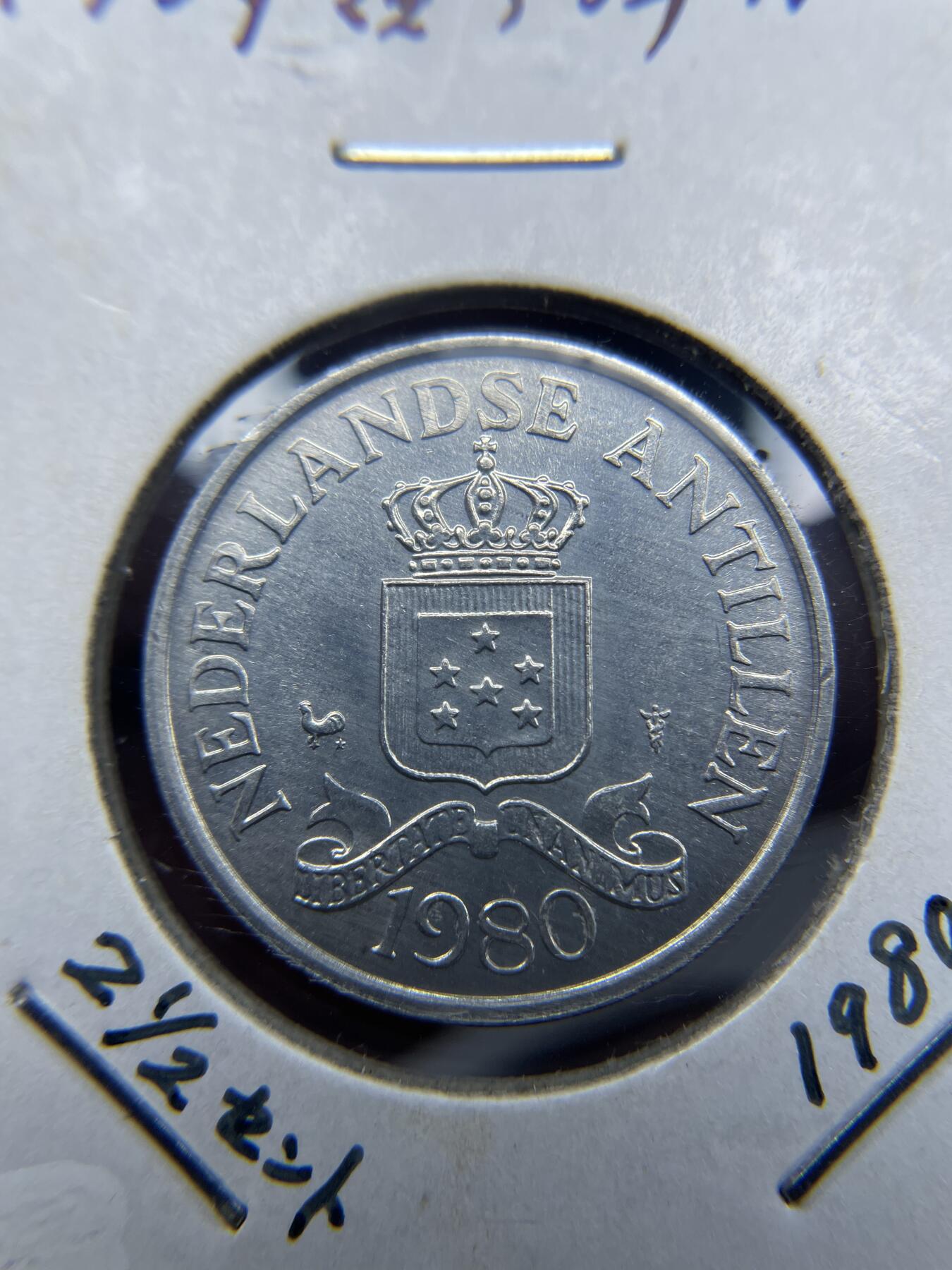 2024年集古藏今外币拍卖第七期-第1场—（总第61拍） 1980年荷属安的列斯2.5分