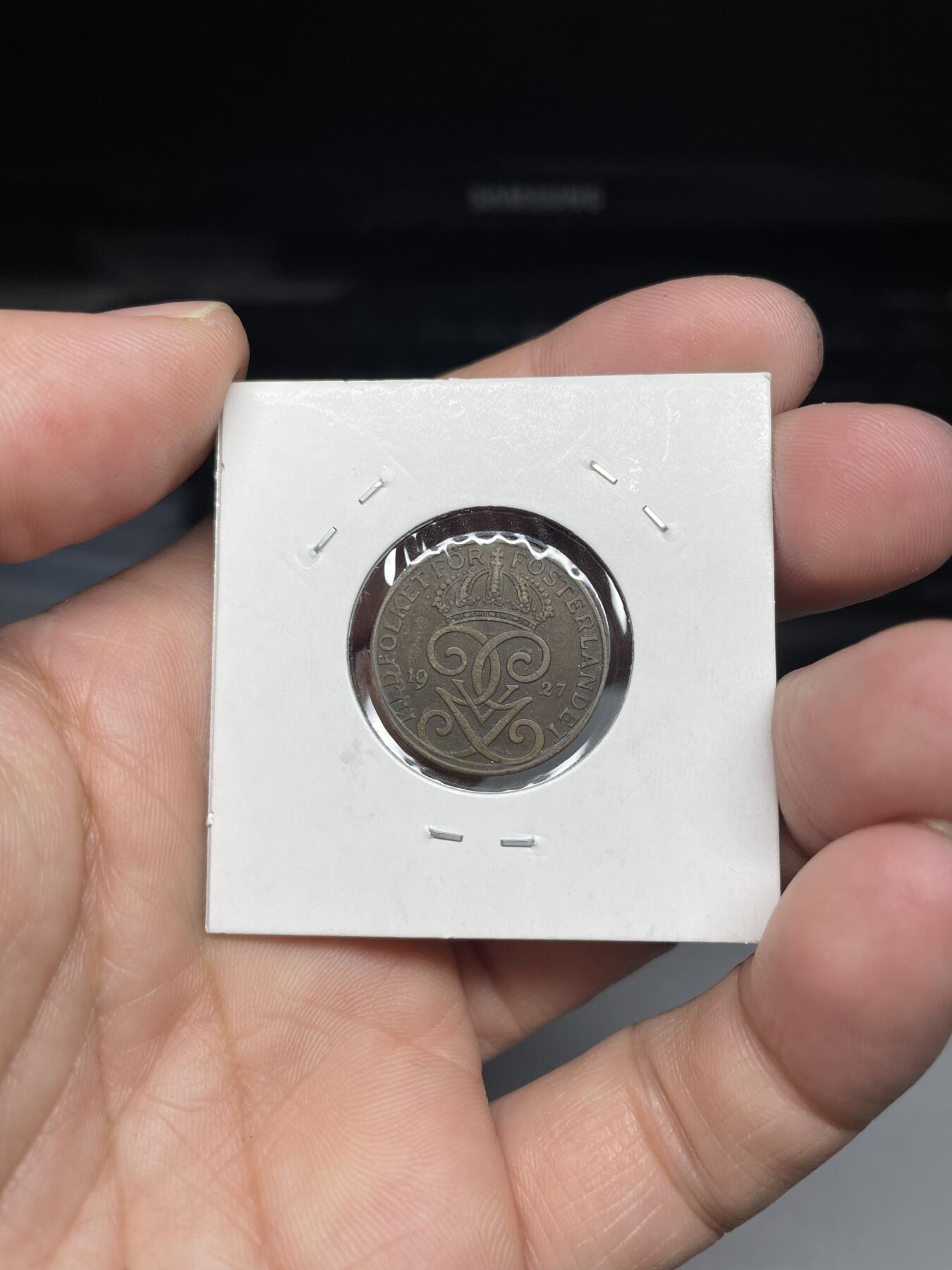 2024年集古藏今外币拍卖第七期-第1场—（总第61拍） 1927年瑞典2欧尔