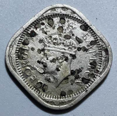 文馨钱币收藏126 场，中外古币，版本明细分好了 - 1941 年英属印度 2 安娜