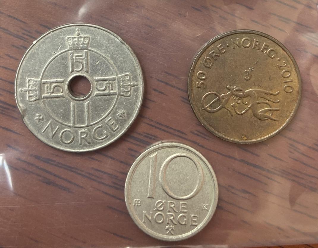 海外回流币1元起拍专场 挪威硬币3枚