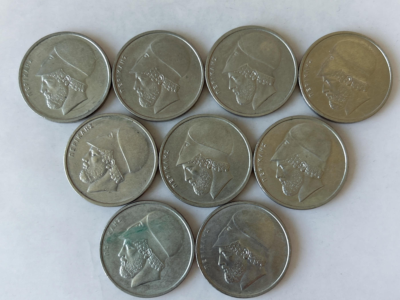 第一海外回流一元起拍收藏 散币专场 第88期 希腊20德拉克马 9枚