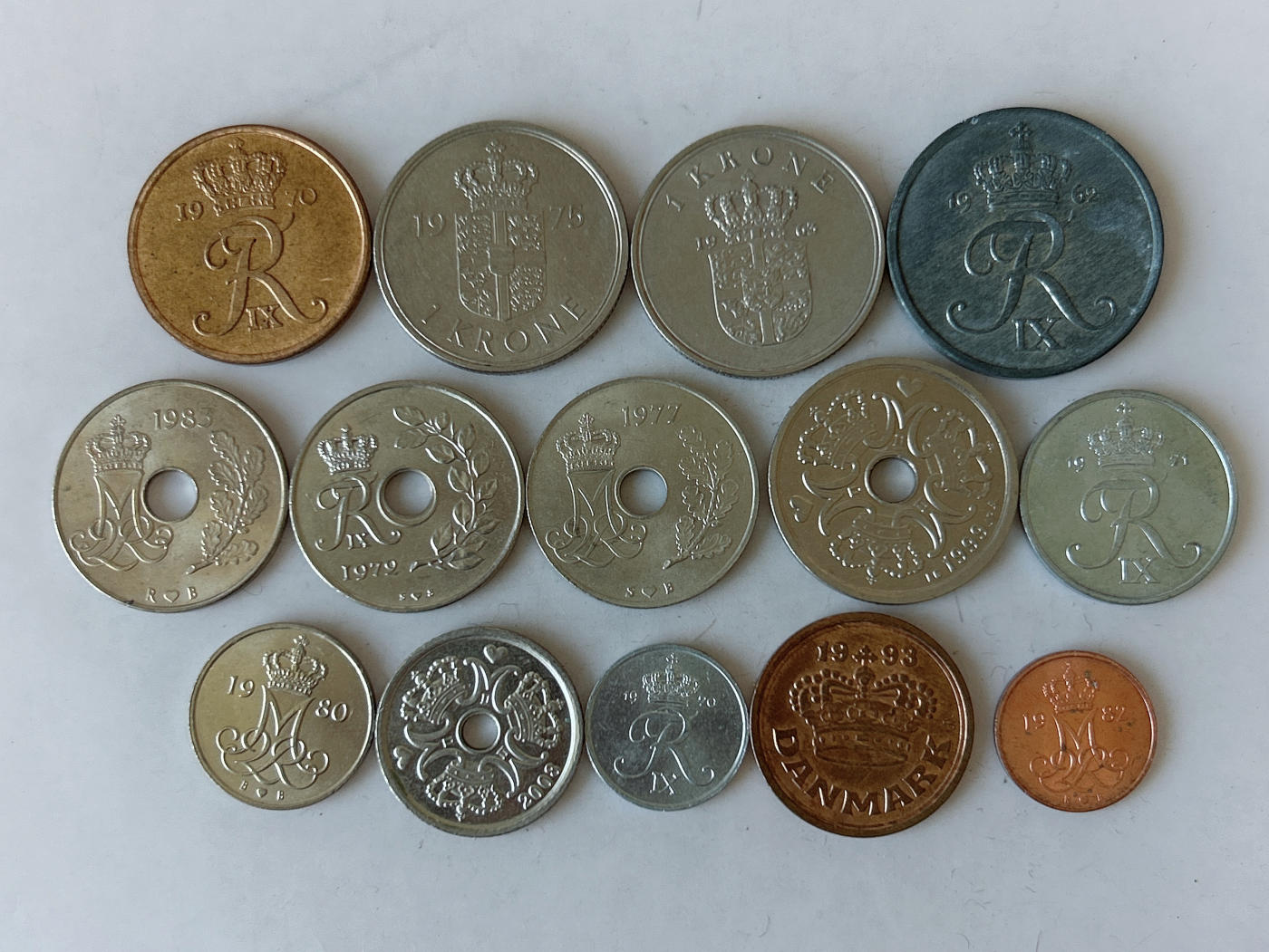 第一海外回流一元起拍收藏 散币专场 第88期 丹麦硬币 14枚