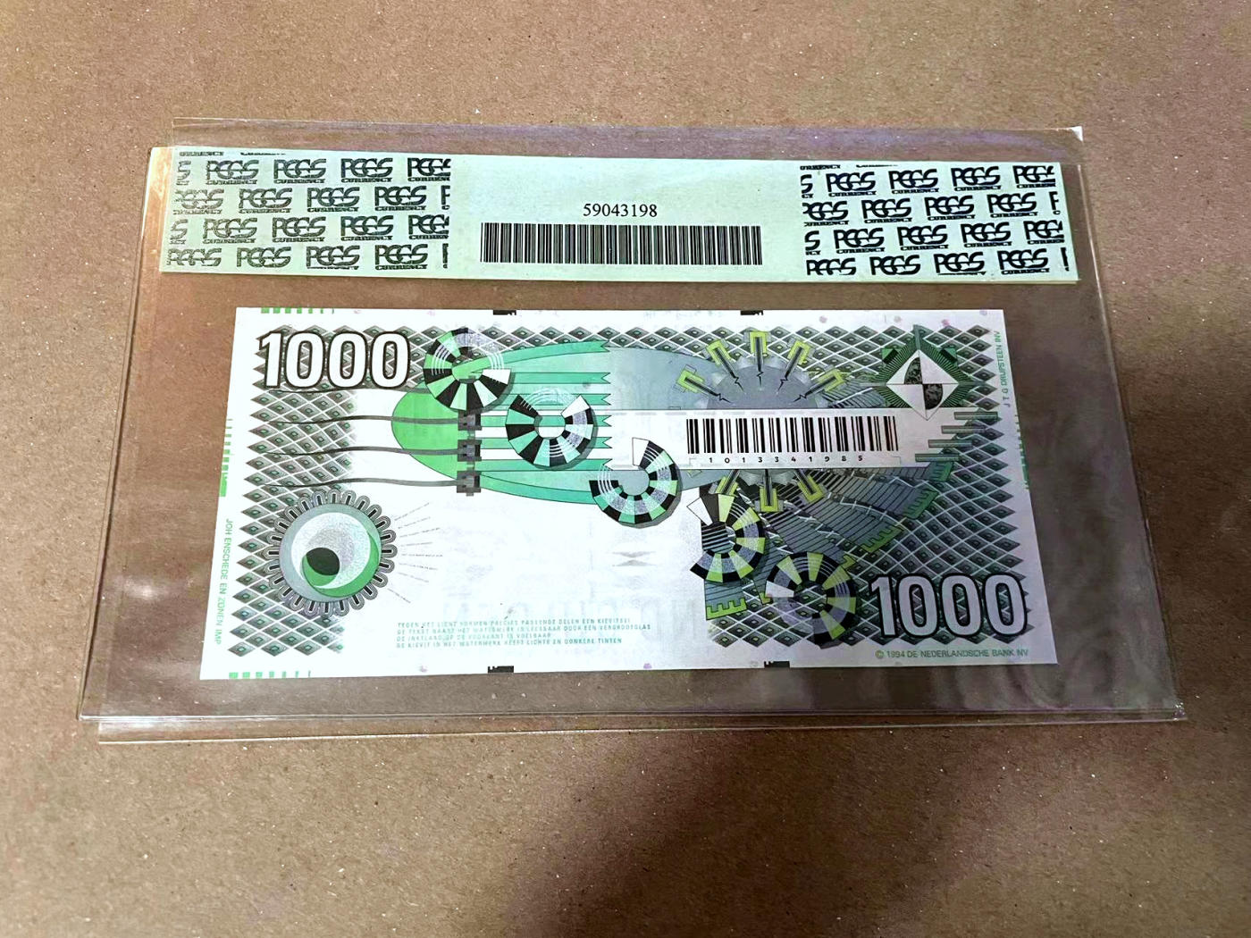 【Blue Auction】✨世界纸币精拍第477期——周日畅拍场   【冠军分】荷兰 1996年1000盾 大齿轮 PCGS68EPQ 超高分