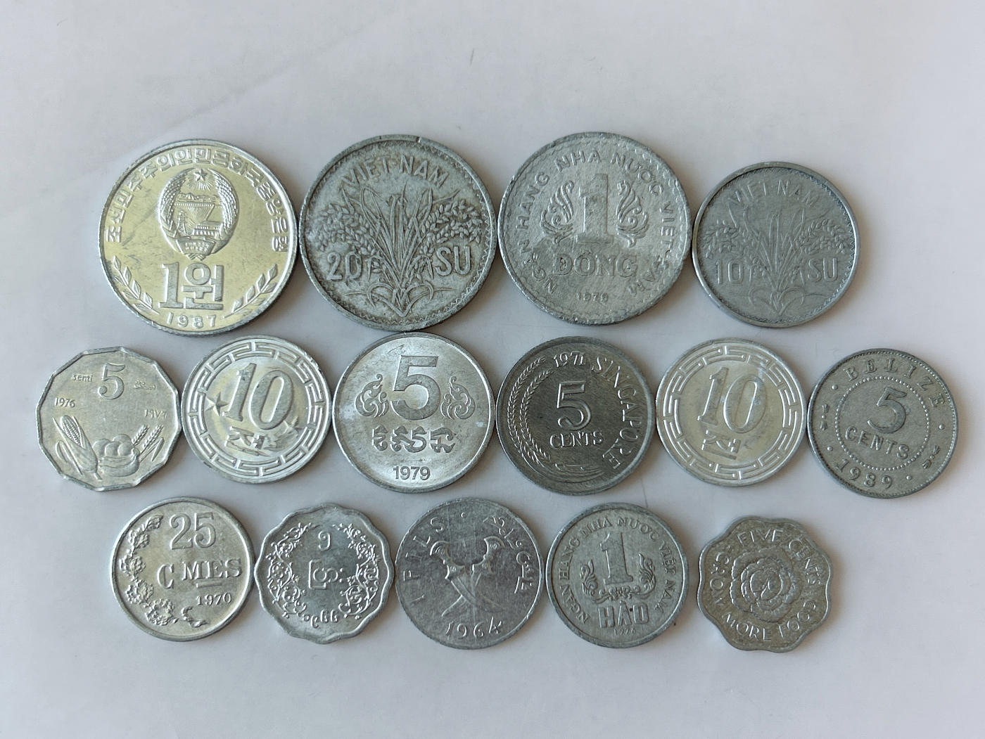 第一海外回流一元起拍收藏 散币专场 第88期 铝币一组 15枚