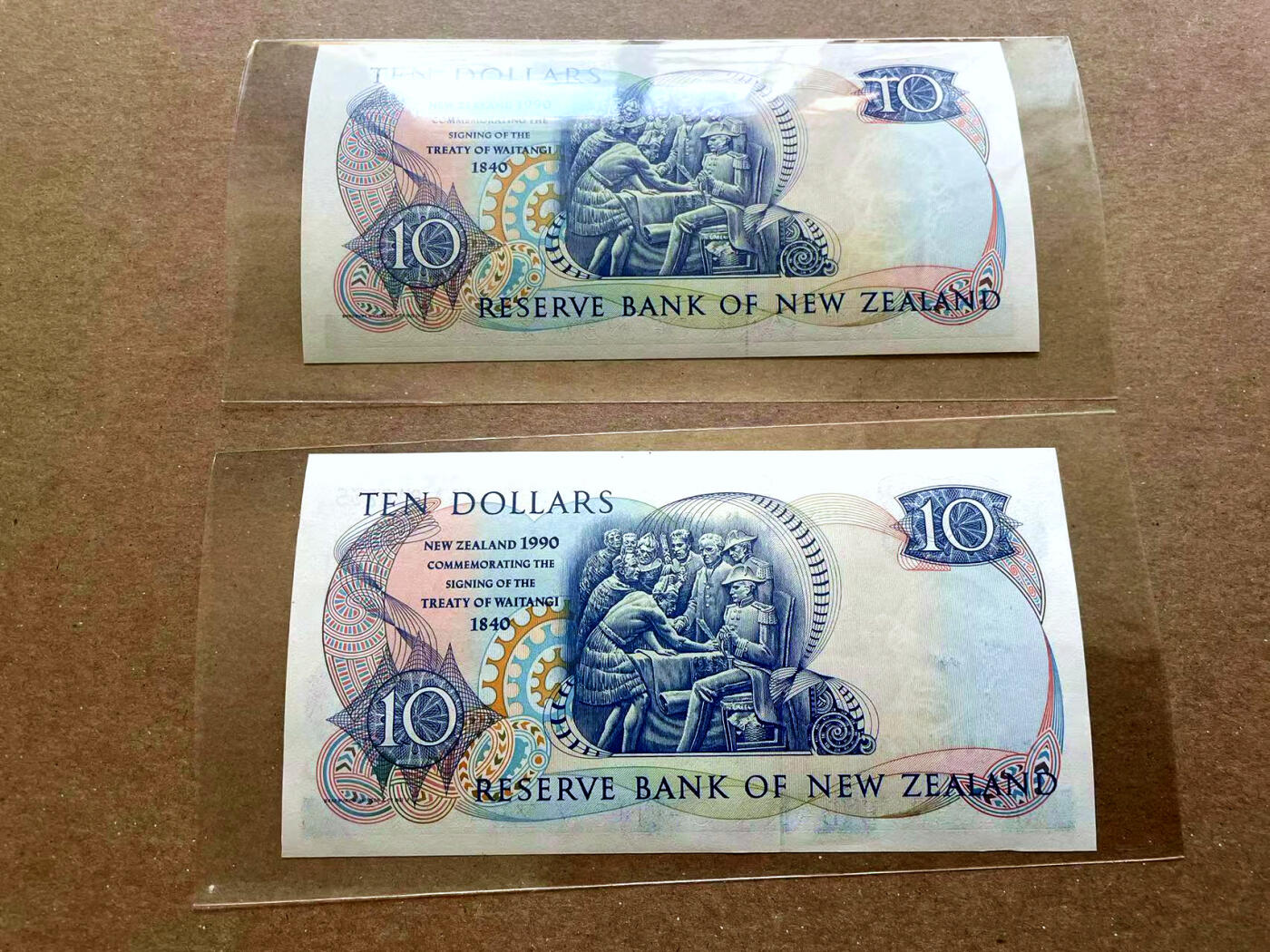 【Blue Auction】✨世界纸币精拍第477期——周日畅拍场 【一组2张AAA无47】新西兰 1990年10元 女王 全新UNC