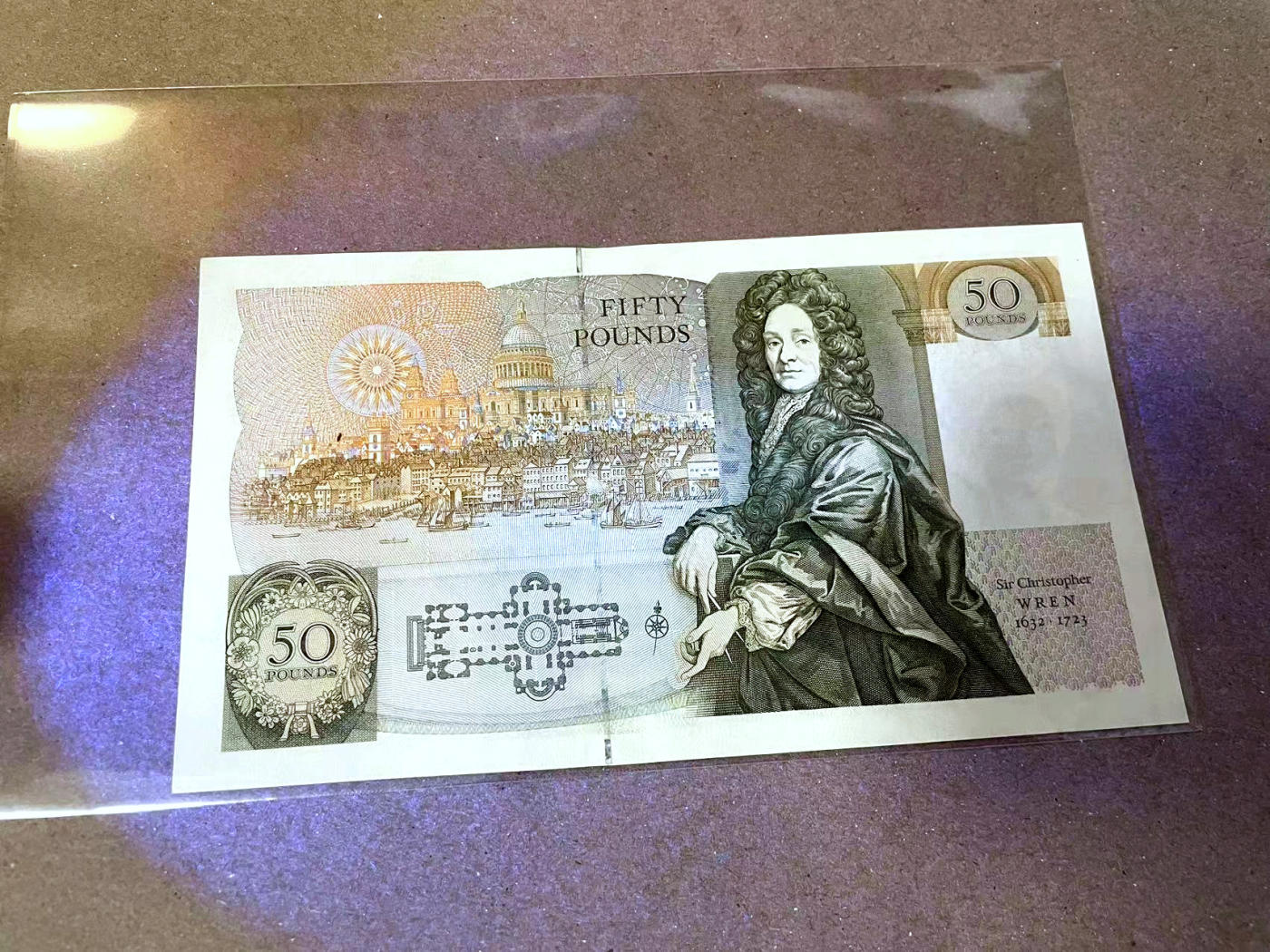 【Blue Auction】✨世界纸币精拍第477期——周日畅拍场 【A01首发冠】英国 D序列50镑 UNC- 