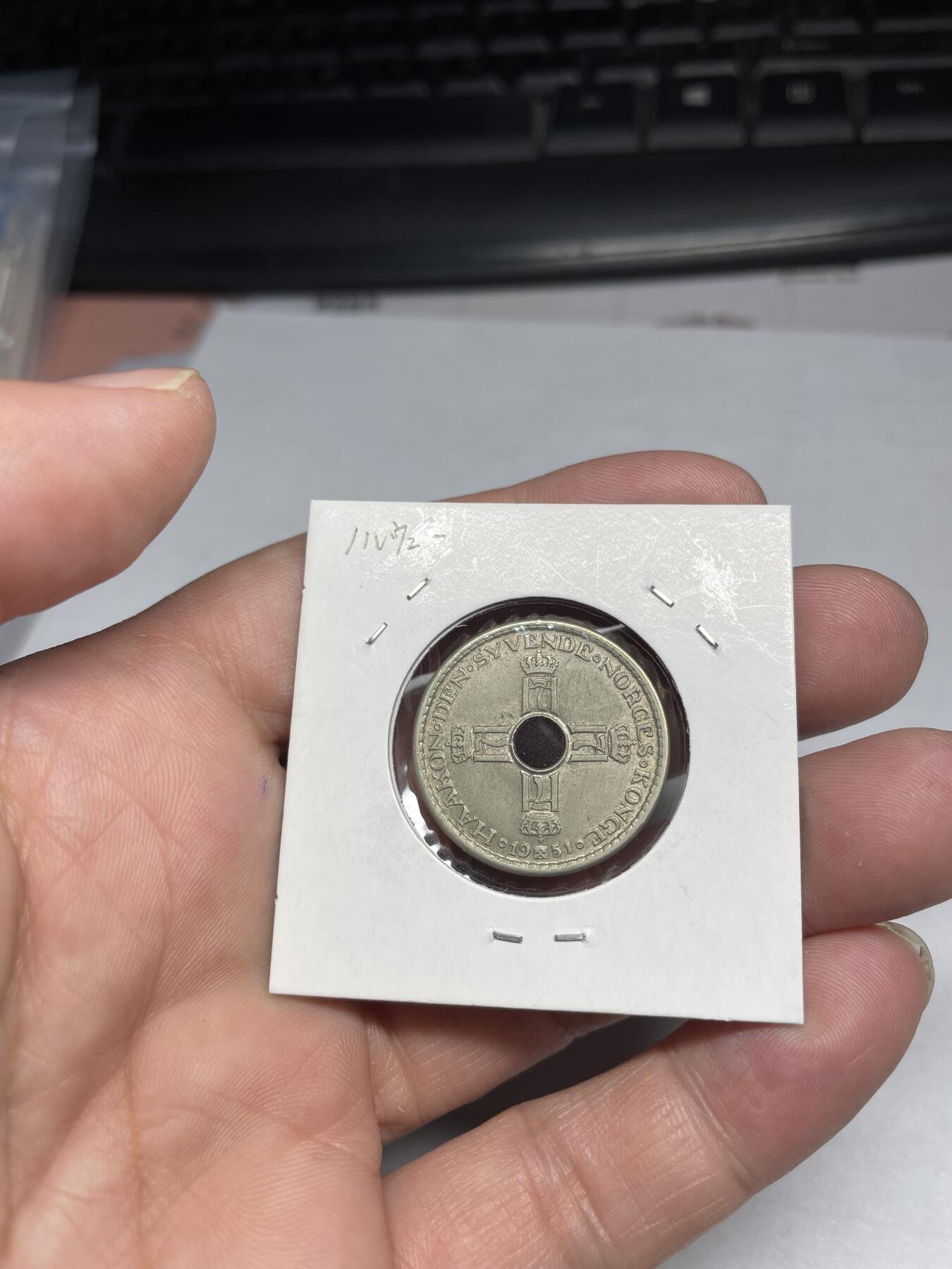 2024年集古藏今外币拍卖第七期-第1场—（总第61拍） 1957年挪威1克朗