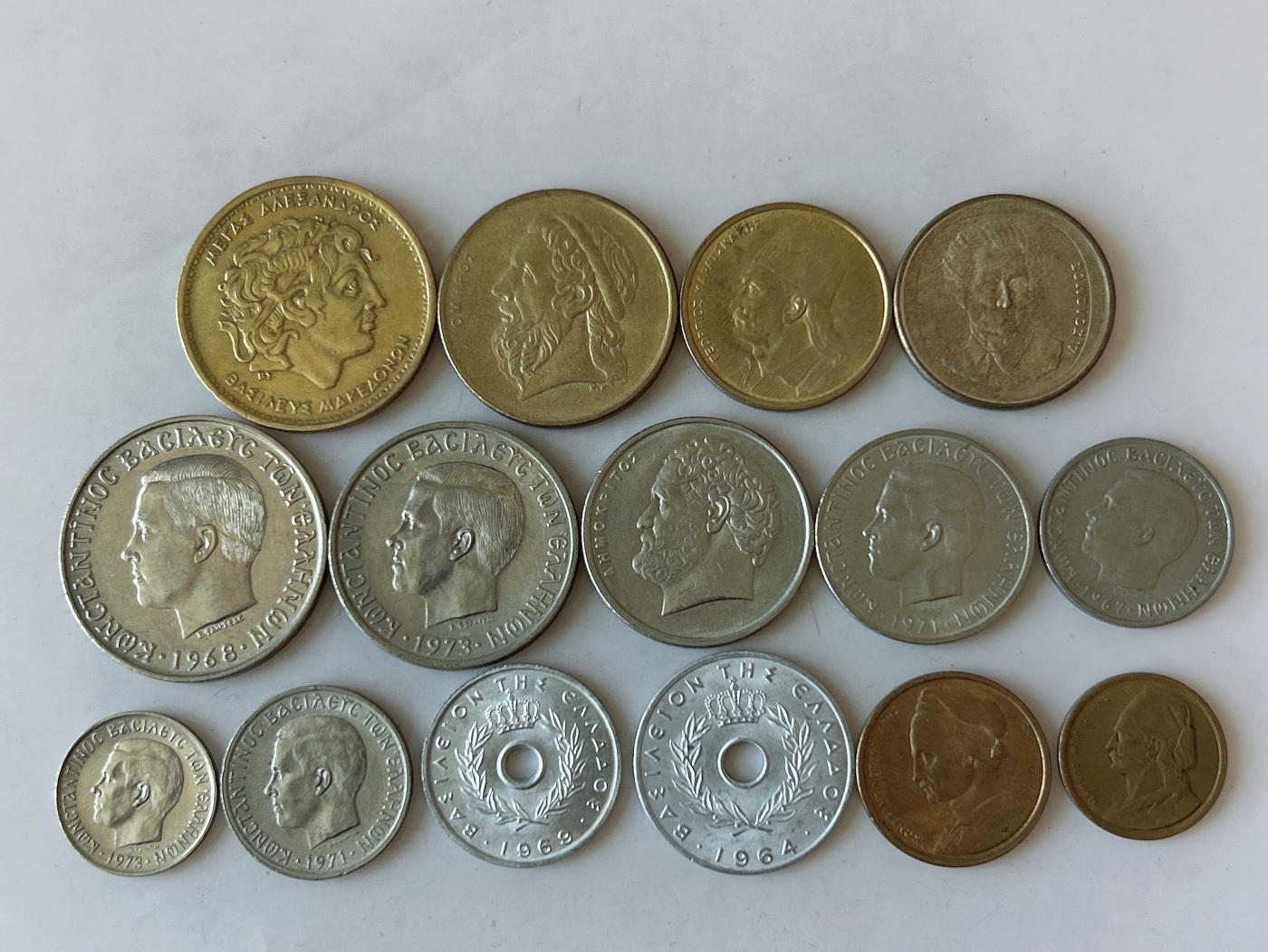 第一海外回流一元起拍收藏 散币专场 第88期 希腊硬币 15枚 无重复