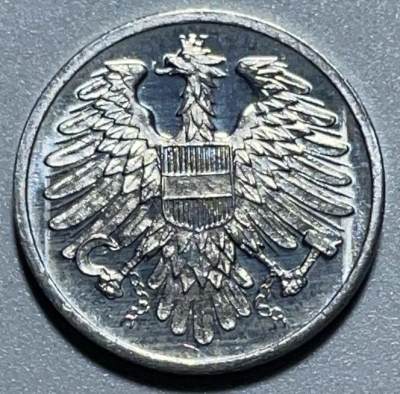 文馨钱币收藏126 场，中外古币，版本明细分好了 - 全新 1965 年奥地利 2 格罗申，近百年的历史，品相非常难得
