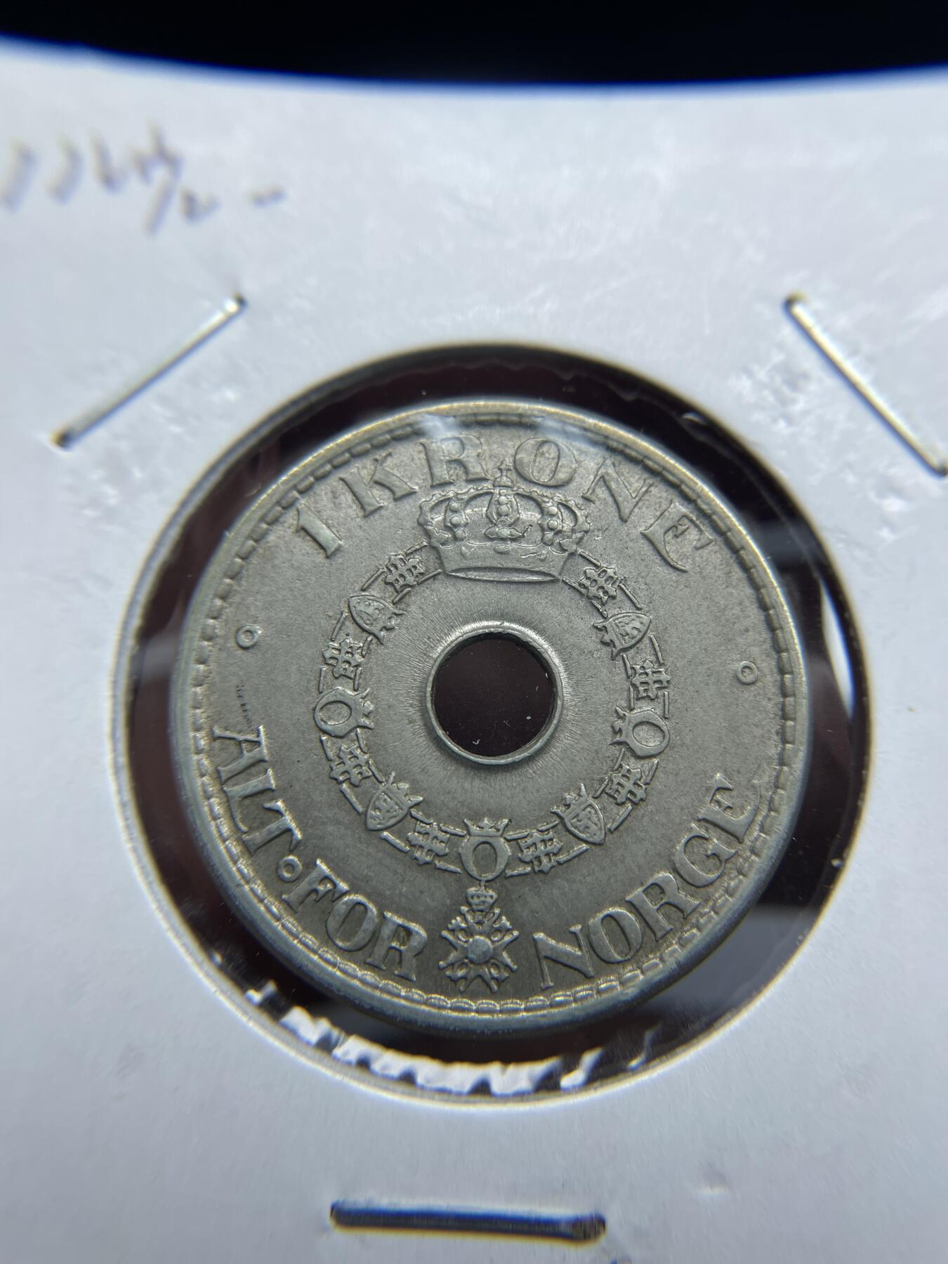 2024年集古藏今外币拍卖第七期-第1场—（总第61拍） 1957年挪威1克朗