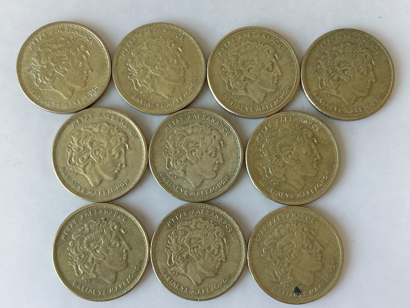 第一海外回流一元起拍收藏 散币专场 第88期 亚历山大 希腊100德拉克马 10枚