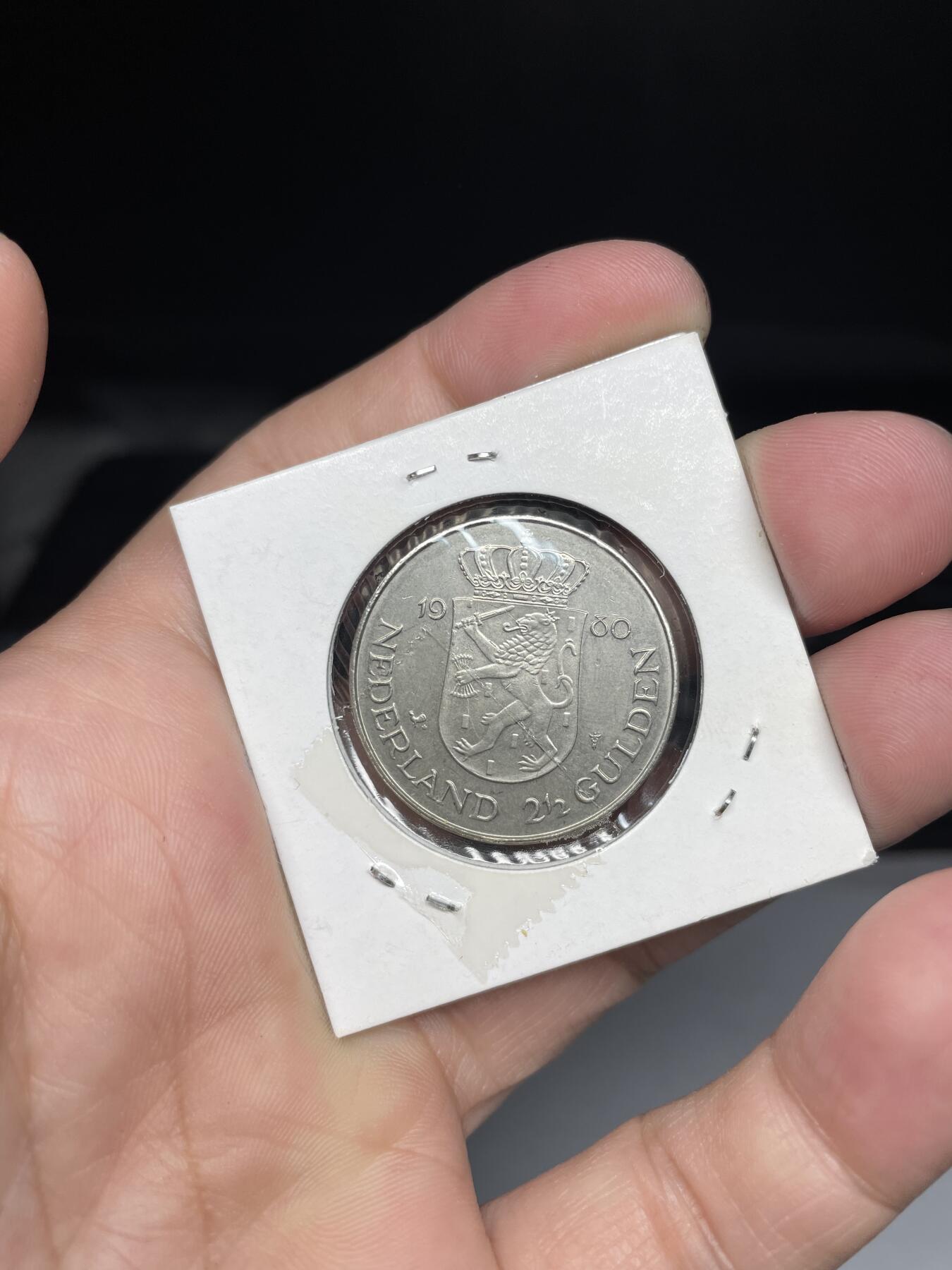 2024年集古藏今外币拍卖第七期-第1场—（总第61拍） 1980年荷兰2.5盾纪念币