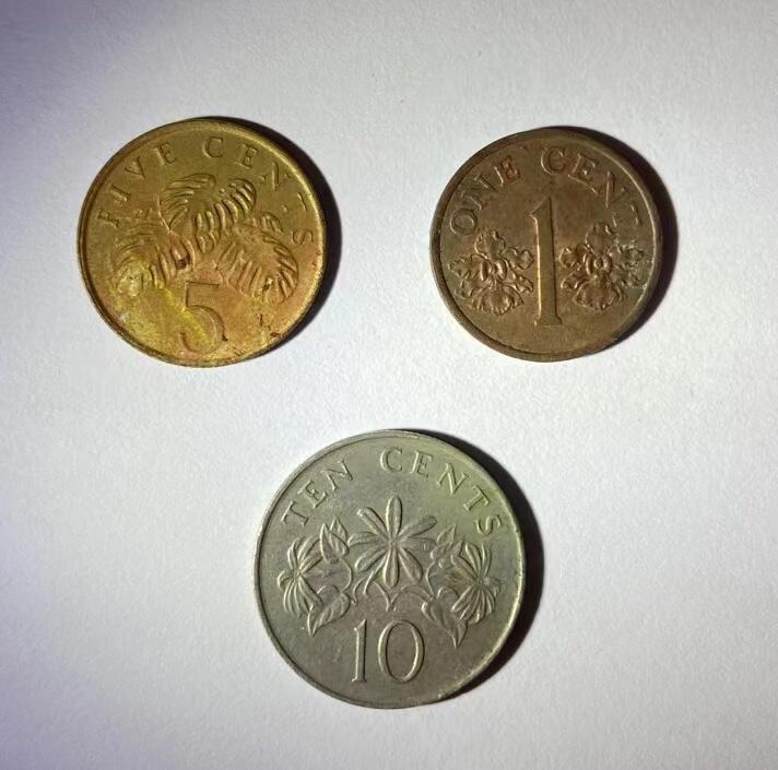 海外回流币1元起拍专场 新加坡硬币3枚