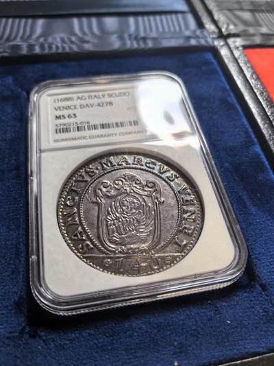 威尼斯共和国1688年Scudo银币 NGC-MS63 - 威尼斯共和国1688年Scudo银币 NGC-MS63