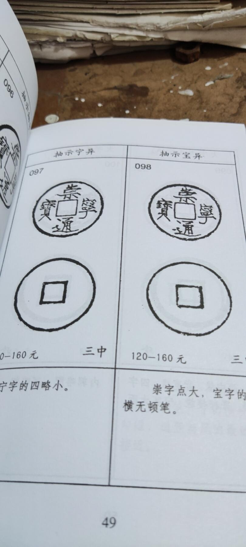崇宁通宝分类图谱资料（9品左右）