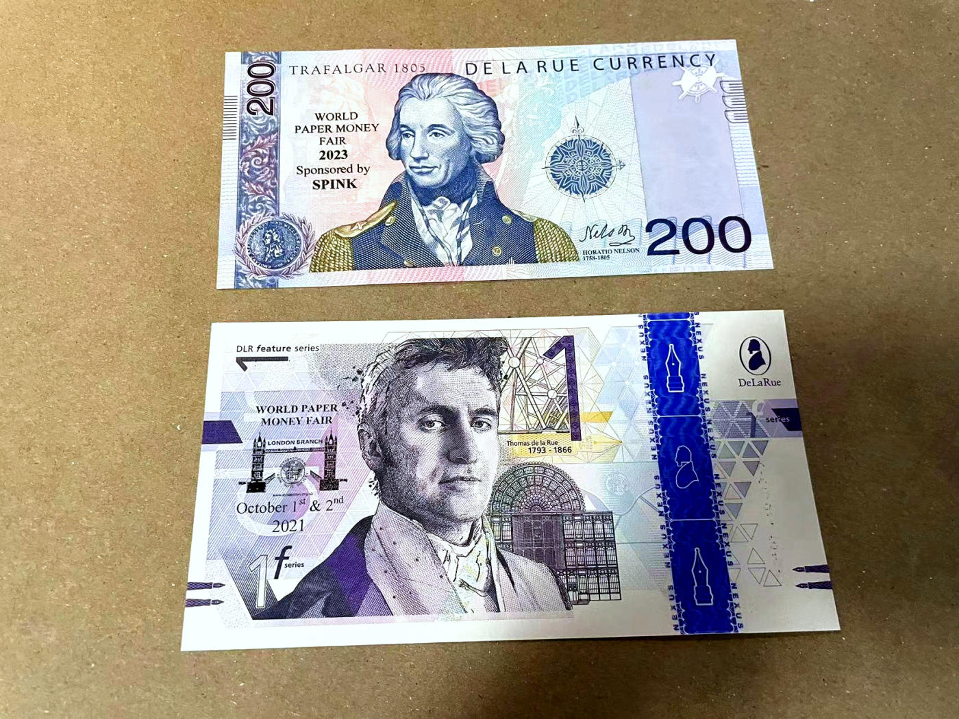 【Blue Auction】✨世界纸币精拍第477期——周日畅拍场 【一组2张】德纳罗2021-23年测试钞 设计精美 全新UNC