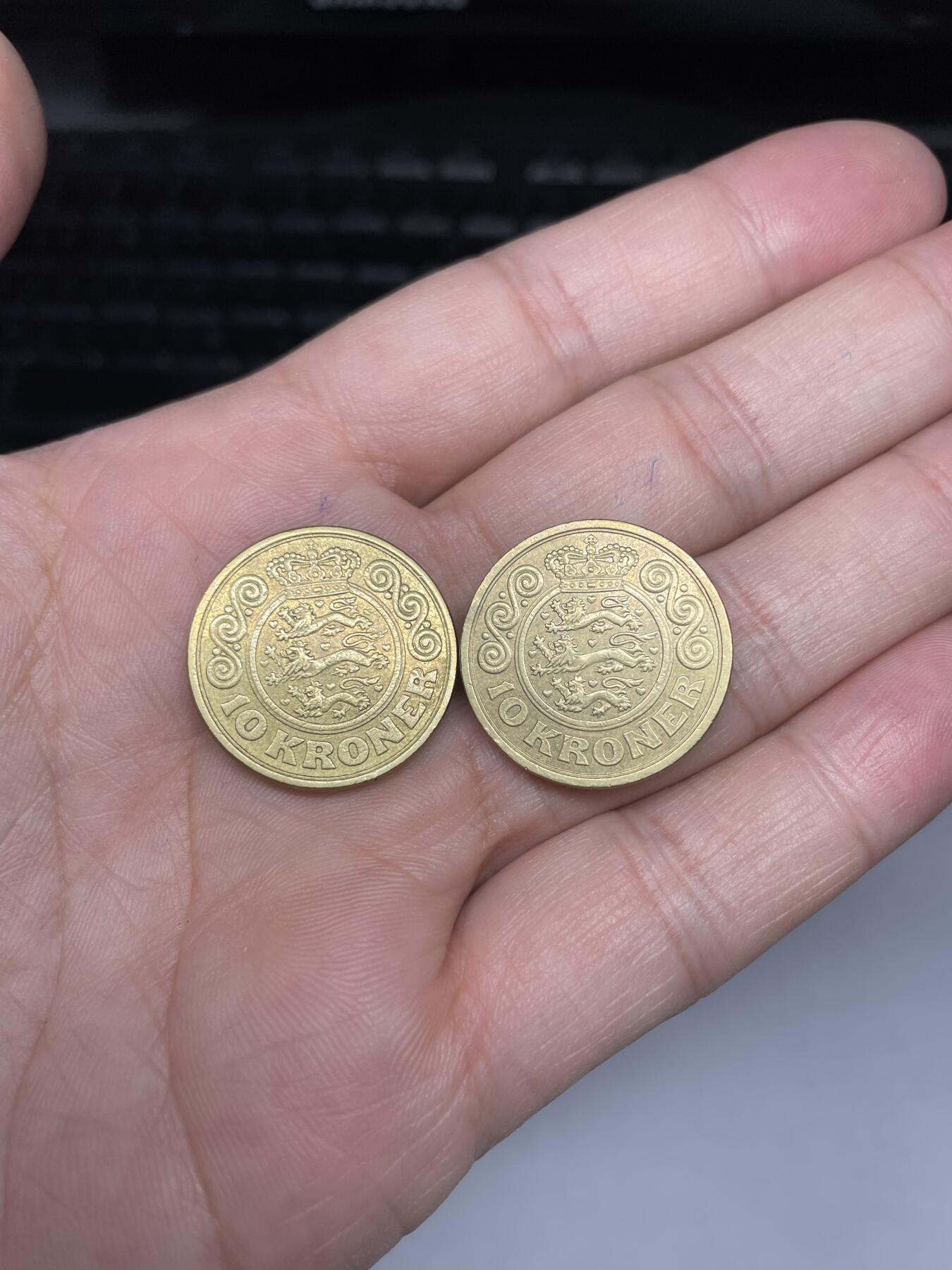 2024年集古藏今外币拍卖第七期-第1场—（总第61拍） 丹麦10克朗2枚