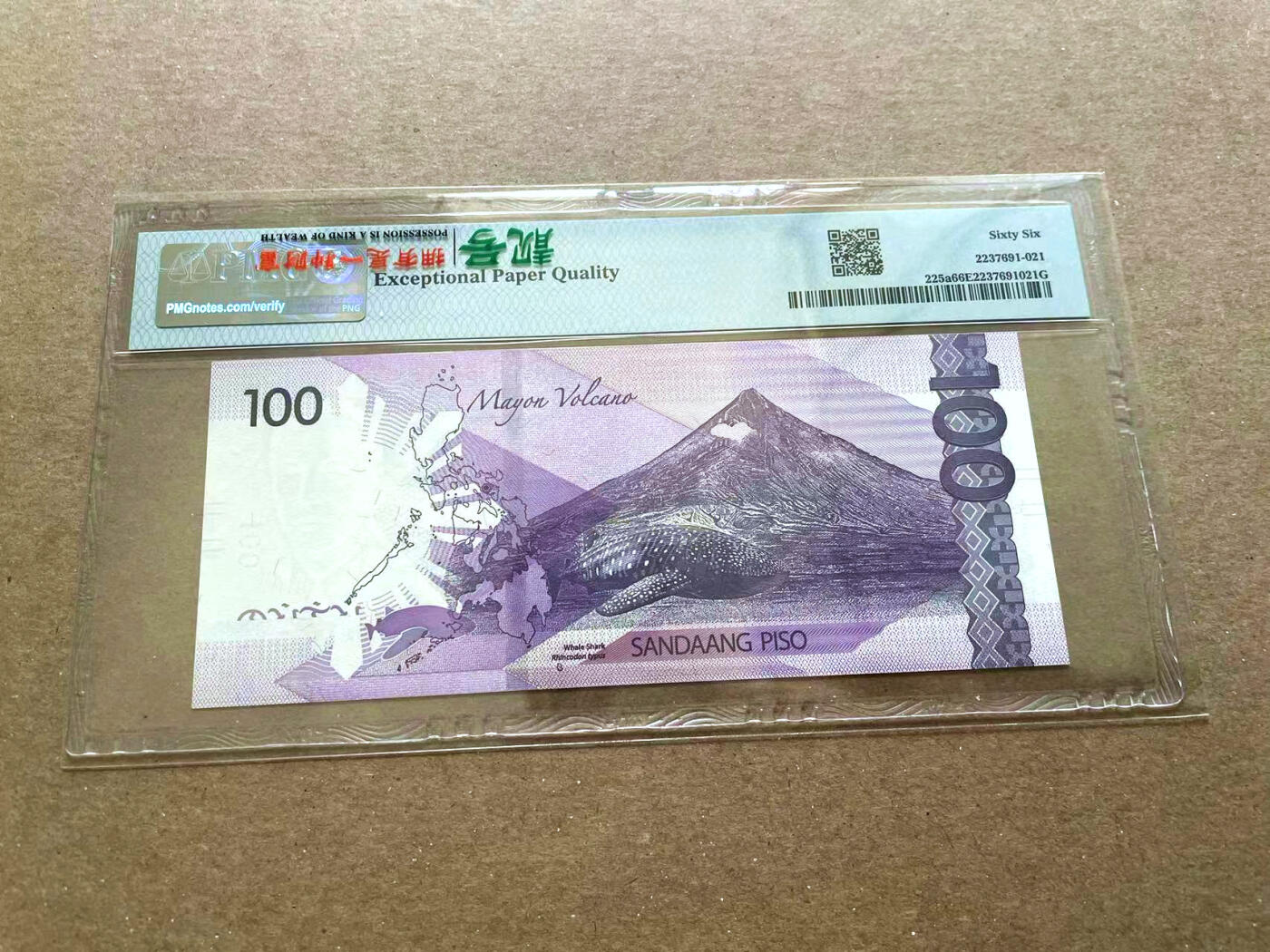 【Blue Auction】✨世界纸币精拍第477期——周日畅拍场 【全同8】菲律宾 2020年100比索 PMG66EPQ 