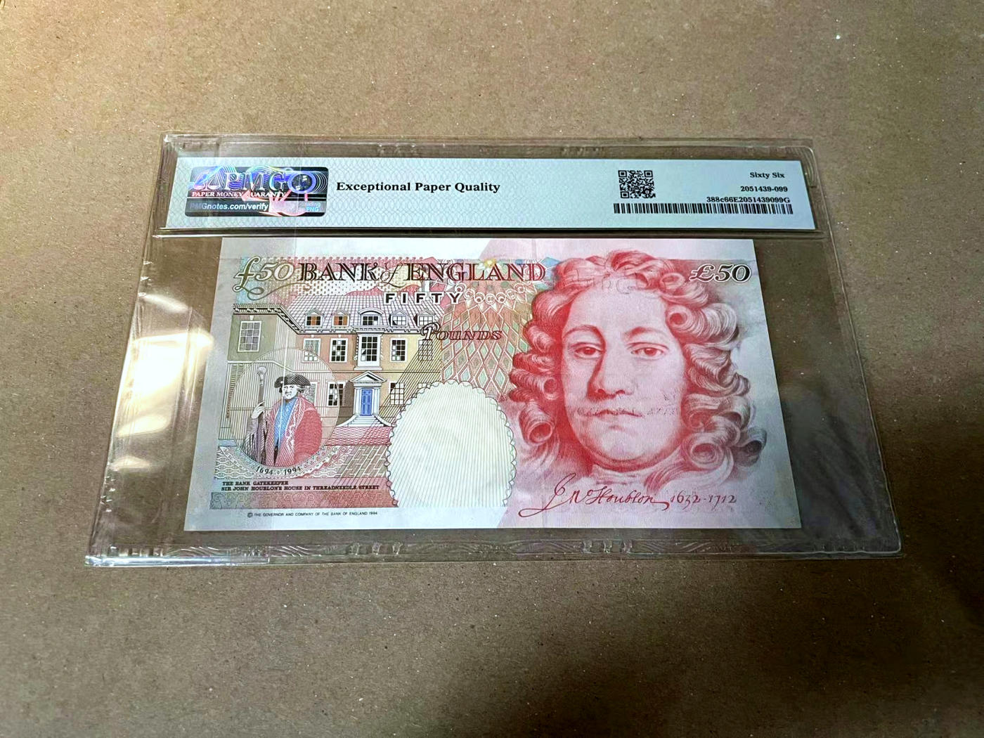 【Blue Auction】✨世界纸币精拍第477期——周日畅拍场 英国 1994年50镑 PMG66EPQ 