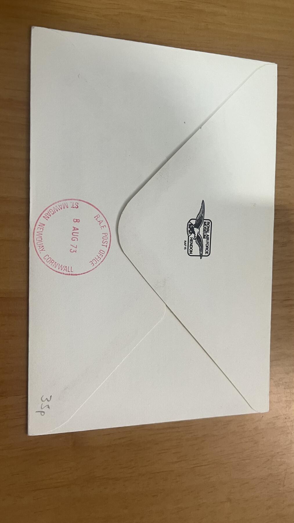 英国皇家空军首日封一枚