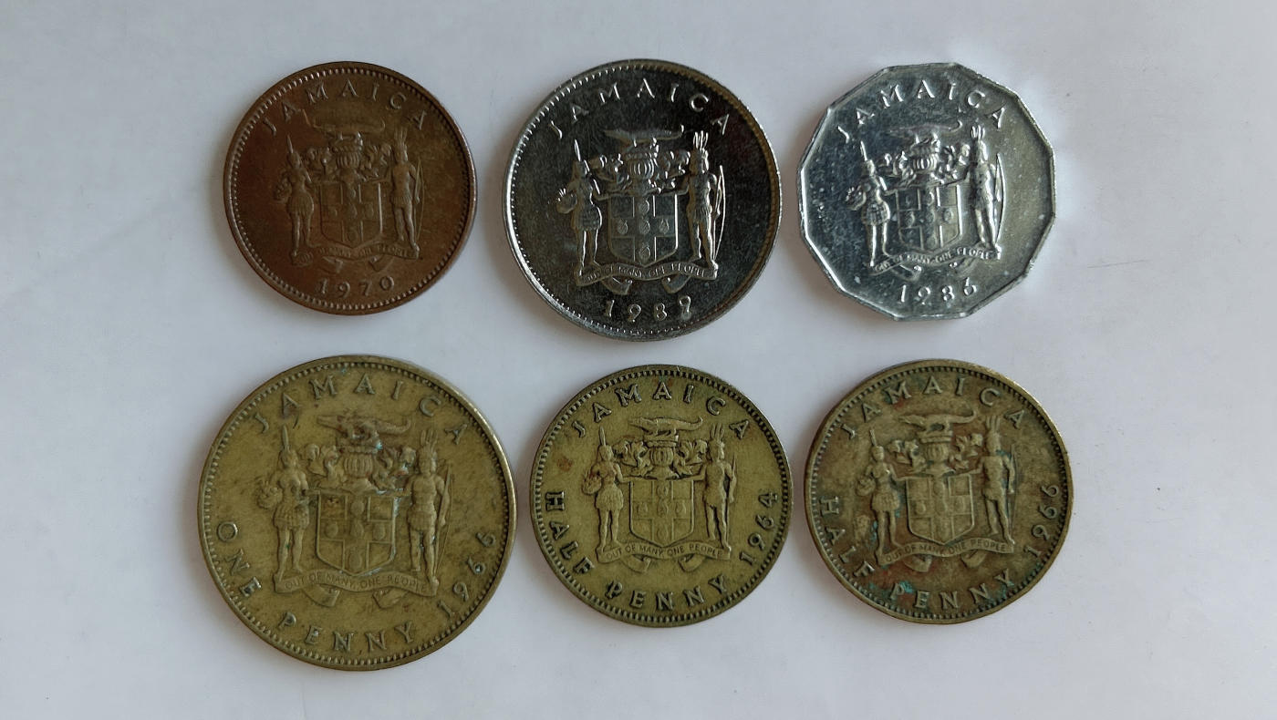 第一海外回流一元起拍收藏 散币专场 第88期 牙买加硬币6枚