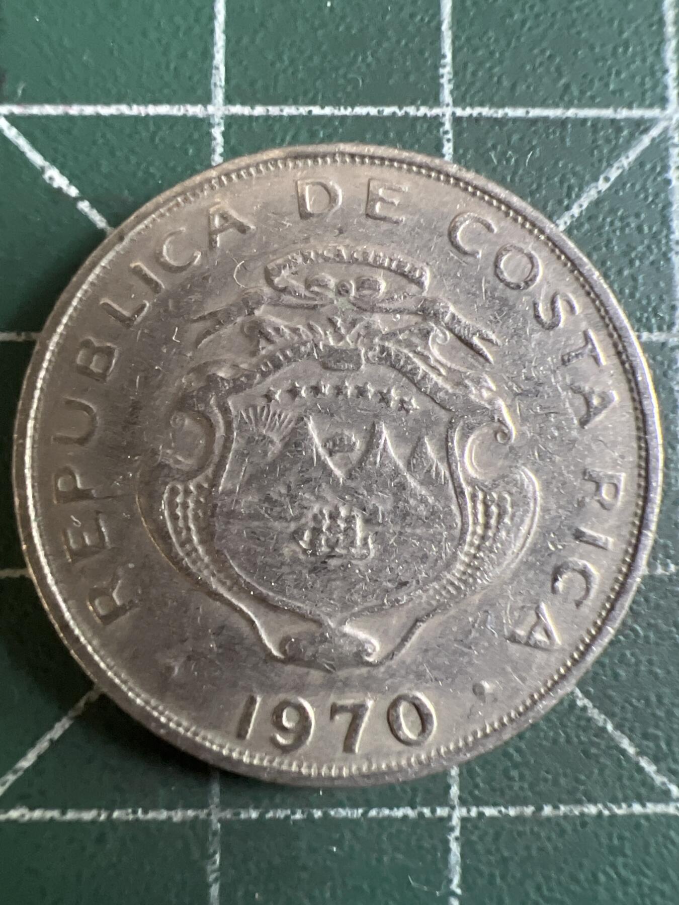 第620期 硬币专场 （无押金，捡漏，全场50包邮，偏远地区除外，接收代拍业务） 哥斯达黎加50分 1970年