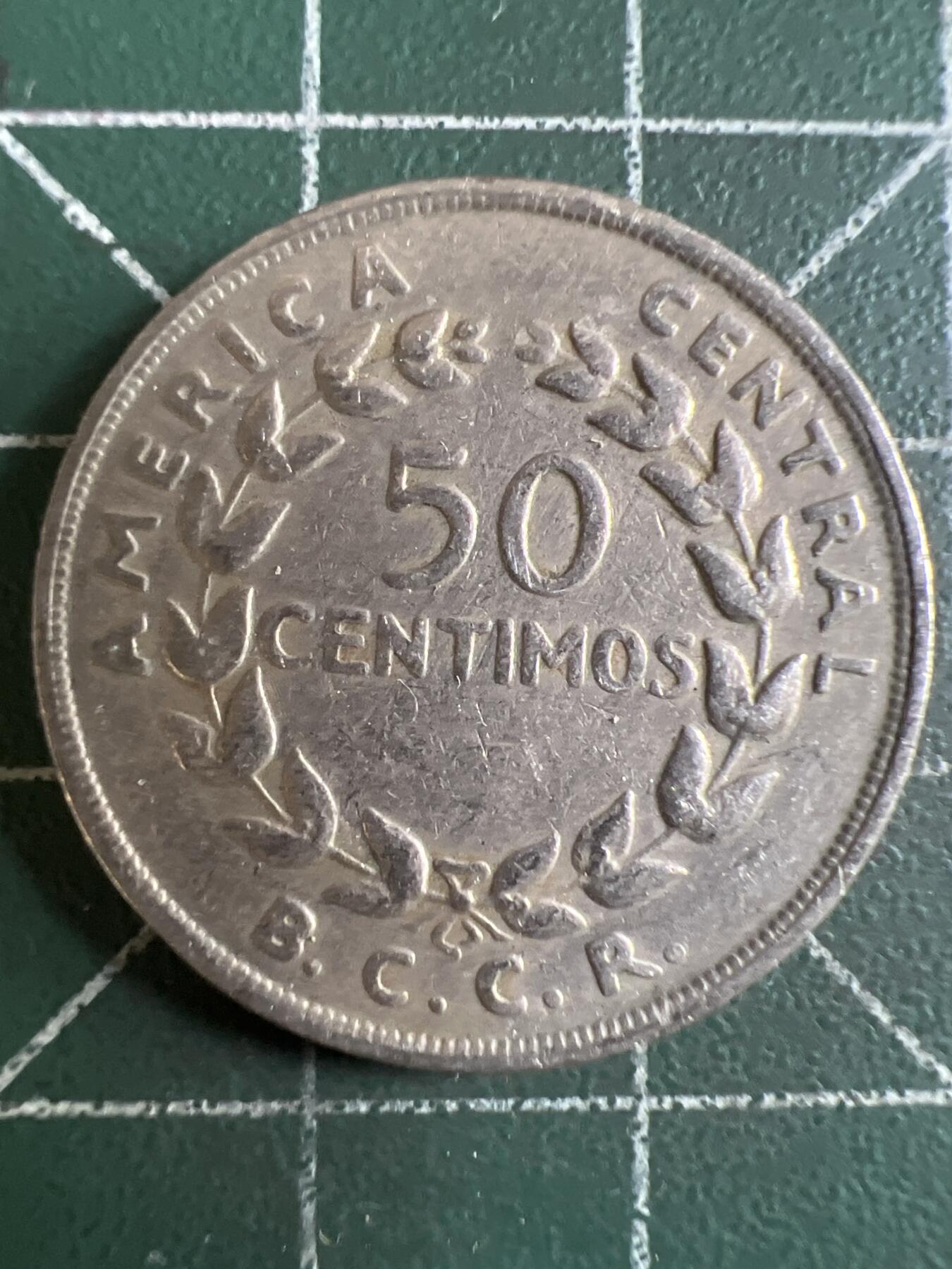 第602期 硬币专场 （无押金，捡漏，全场50包邮，偏远地区除外，接收代拍业务） 哥斯达黎加50分 1968年